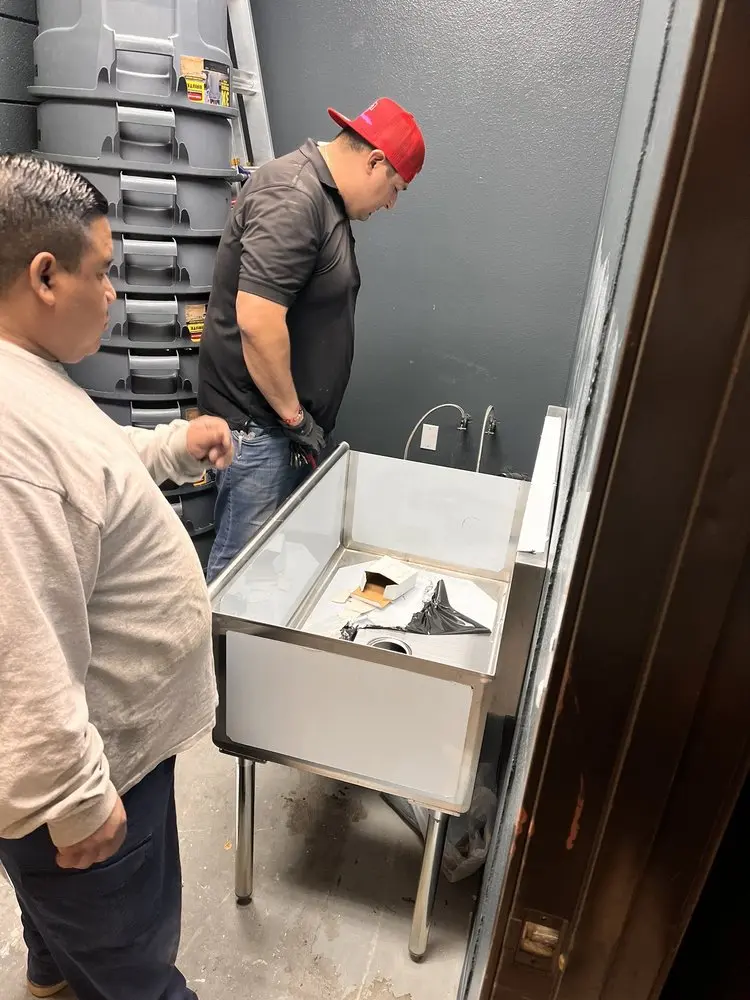 Commercial plumbing and sink installation in Waxahachie